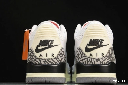 Hyperoad Reimagined Jordan 3 Air Cement White 1022